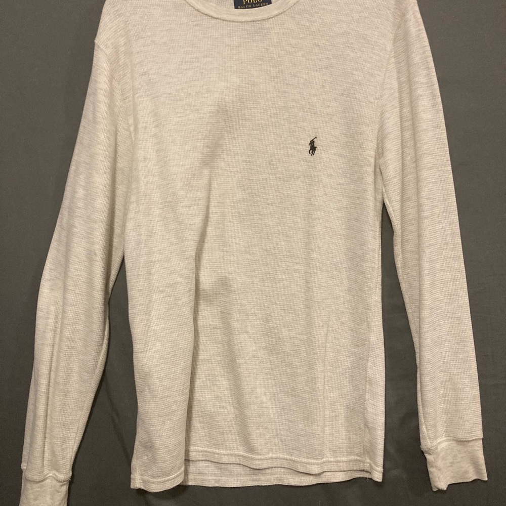 Mens Polo Long Sleeve Dress Shirt